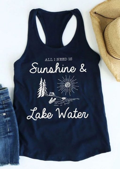 All I Need Is Sunshine & Lake Water Tank ZNF08