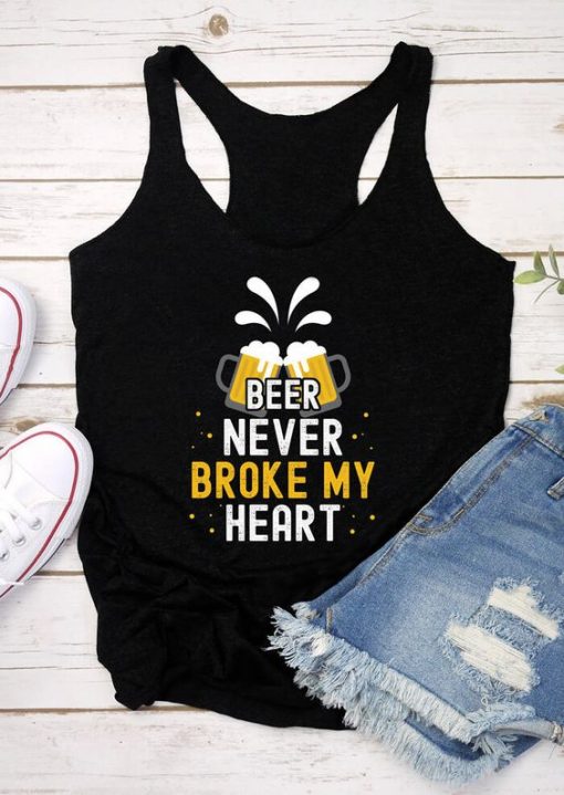 Beer Never Broke My Heart Tank ZNF08
