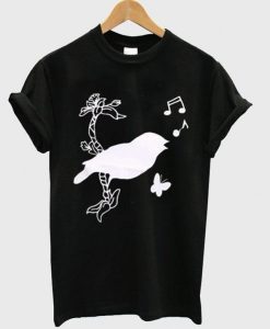 Bird Butterfly and Music Unisex T shirt ZNF08