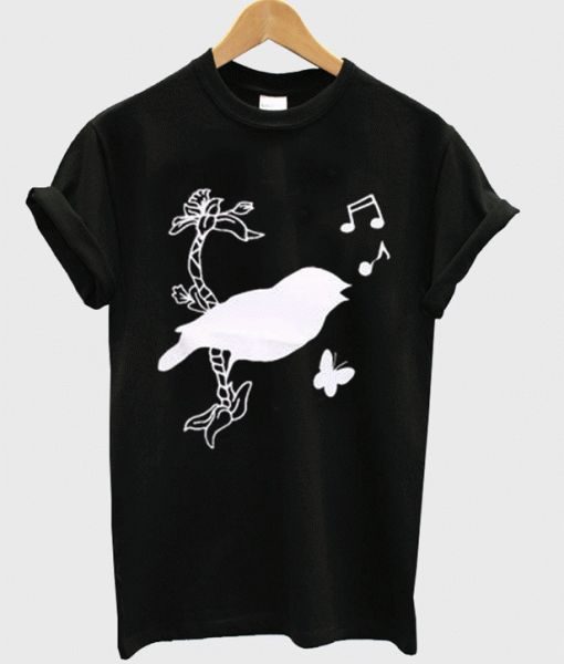 Bird Butterfly and Music Unisex T shirt ZNF08