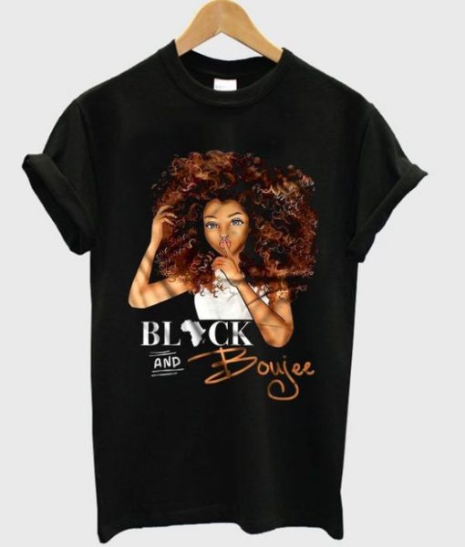Black And Boujee African Girl T shirt ZNF08
