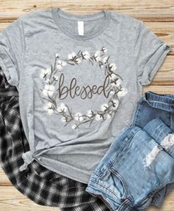 Blessed white flower T-Shirt ZNF08