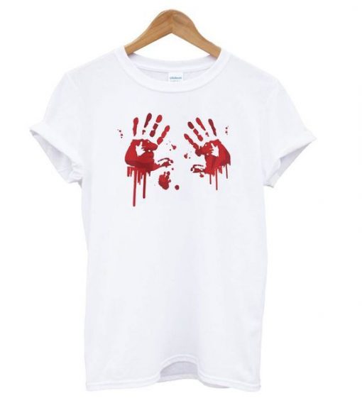 Bloody Hands T shirt ZNF08