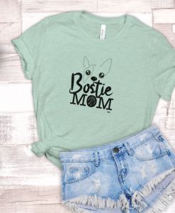 Bostie Mom Unisex Adult T-Shirt ZNF08