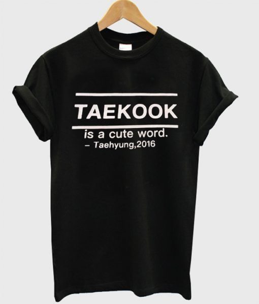 Bts Taekook Is a Cute Word T-Shirt ZNF08