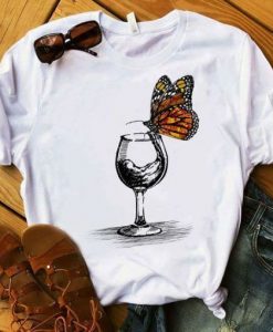 Butterfly On The Glass T Shirt ZNF08