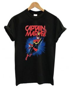 Captain Marvel Action T shirt ZNF08