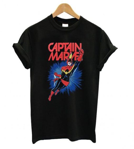 Captain Marvel Action T shirt ZNF08