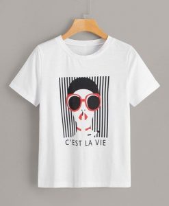Cest La Vie Figure T-Shirt ZNF08