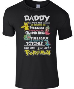Fathers Day T-Shirt Daddy Favourite POKEMON Men’s Comedy T-Shirt