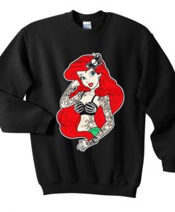 About Disney Little Mermaid Rebel Punk Unisex Sweatshirt ZNF08