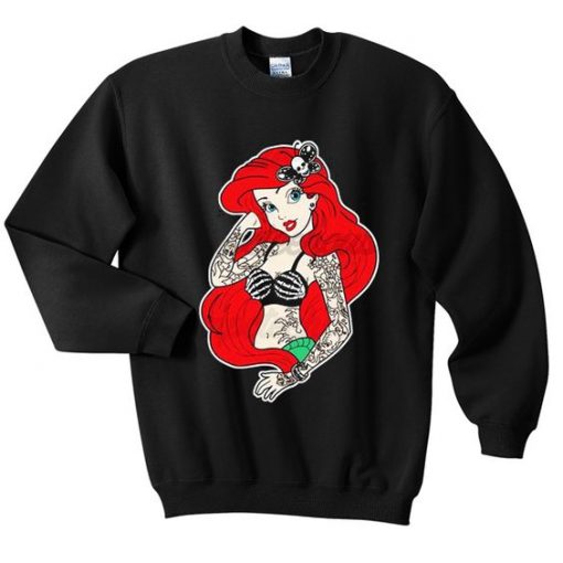 About Disney Little Mermaid Rebel Punk Unisex Sweatshirt ZNF08