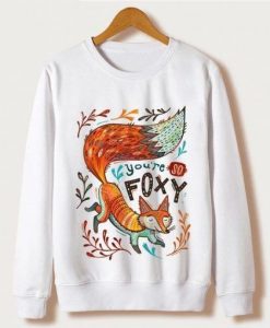 Animal Fox Print Sweatshirt ZNF08