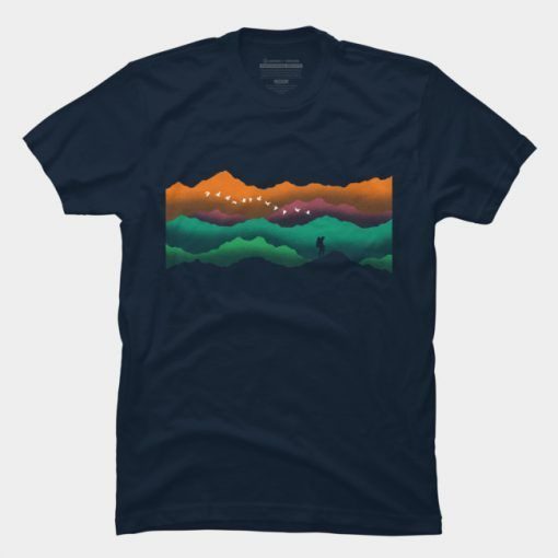Colorful Mountain T-Shirt ZNF08