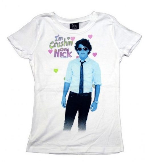 Crushing on Nick Girls T shirt ZNF08