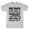 Dear Math T-Shirt ZNF08