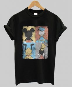Disney Mickey Mouse Donald Duck Pluto Goofy Tiles t shirt ZNF08