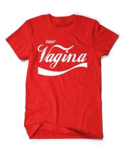 Enjoy Vagina coca cola inspired design t-shirt ZNF08