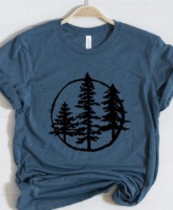 Evergreen Trees Graphic T-Shirt ZNF08
