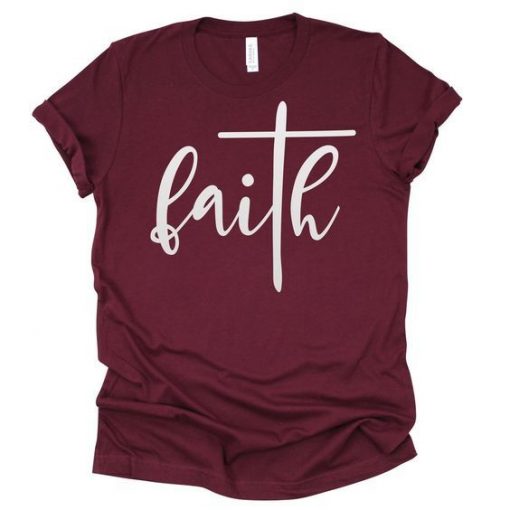 Faith with Cross T-Shirt ZNF08