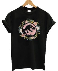 Floral Jurassic Park T-shirt ZNF08