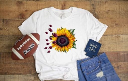 Football Sunflower T Shirt ZNF08