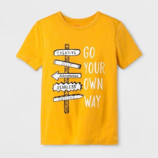 Go Your Own Way Graphic T-Shirt ZNF08