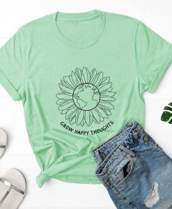 Grow Happy Thoughts T-Shirt ZNF08