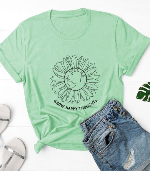 Grow Happy Thoughts T-Shirt ZNF08