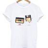 floppy and cassette tape t-shirt ZNF08