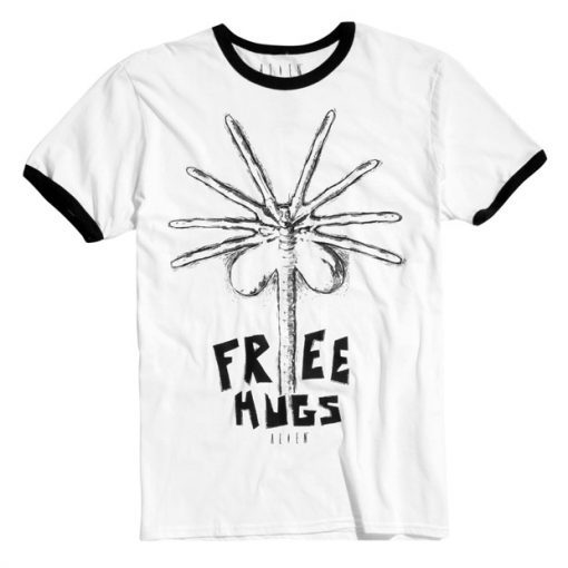 Alien Free Hugs Ringer T-Shirt