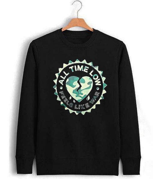 All Time Low Feels Like War Crewneck Sweatshirt