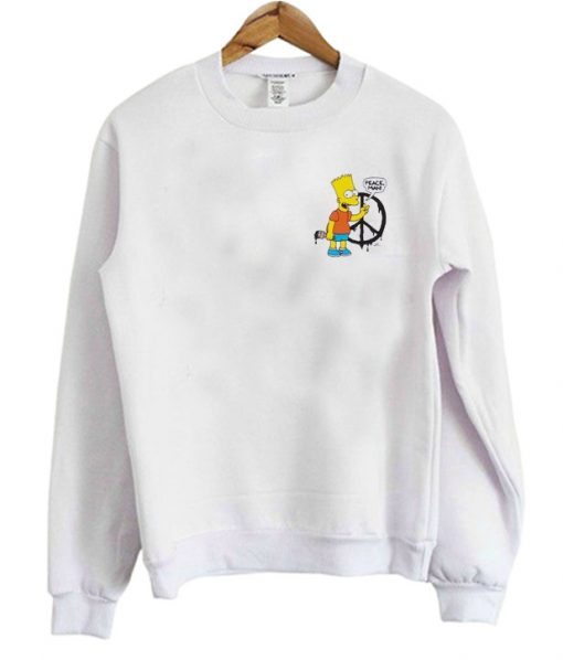 Bart Simpson Peace Man Sweatshirt