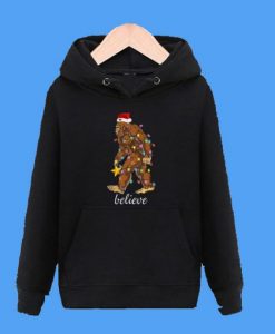 Bigfoot Santa Believe Christmas Hoodie