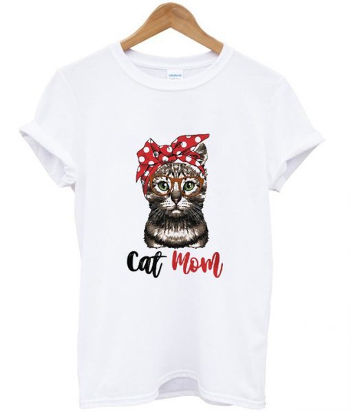 Cat Mom Bandana T-Shirt