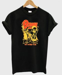 David Bowie 1972 World Tour T shirt 510x598