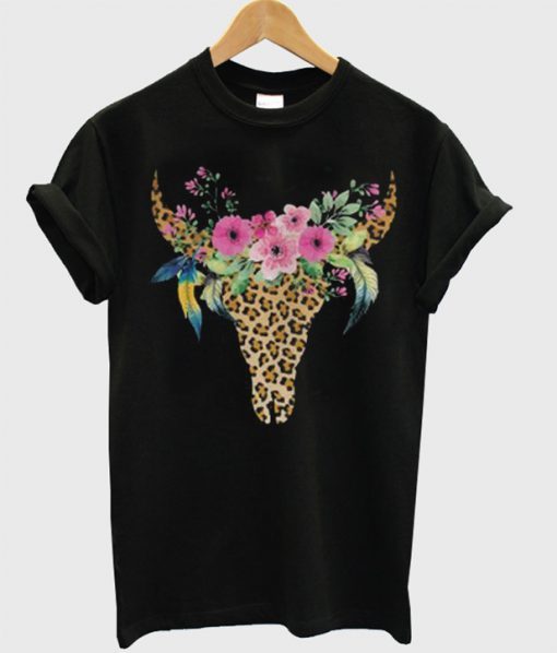 Deer Flower Style Shirts T shirt