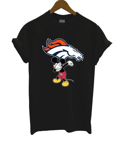 Diystees.com Dabbing Mickey Funny Love Denver Broncos America Football T Shirt