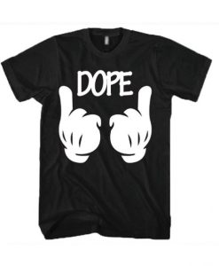 Dope Mickey Hand Graphic T-Shirt