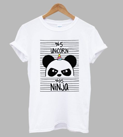 Funny Panda Unicorn T Shirt