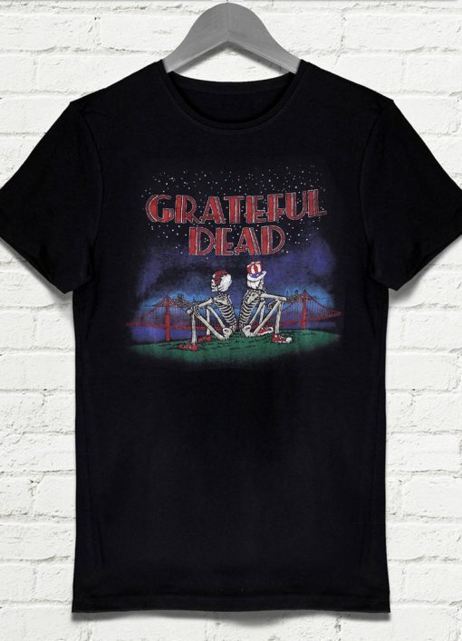 Grateful Dead Golden Gate San Francisco Skeleton T-shirt