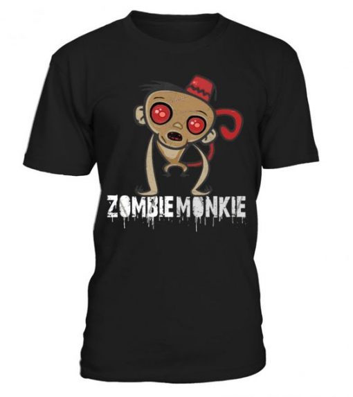 Halloween Zombie Monkie T-shirt