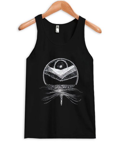 moon and mountain tank top