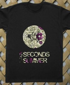 5 seconds of summer floral style T shirt THD