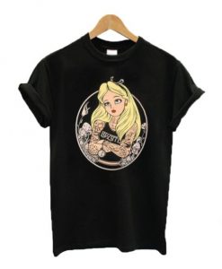 Alice in wonderland tattoo T-shirt THD