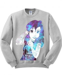 Ariel Little Mermaid Galaxy Unisex Sweatshirt THD