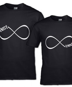 BEST INFINITY AND FRIEND COUPLE T-SHIRT THD