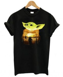 Baby Yoda Sunset T-Shirt