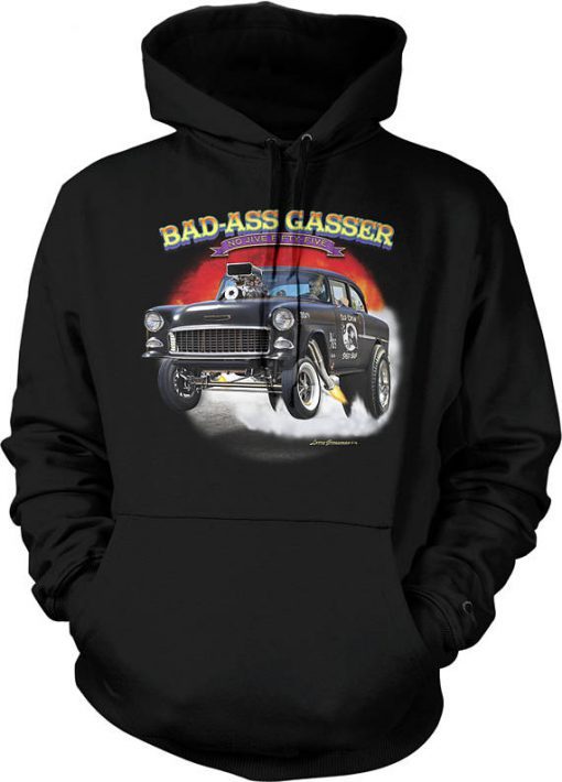 Bad Ass Gasser No Jive Fifty Five Hoodie