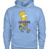 Bart Simpson savage hoodie